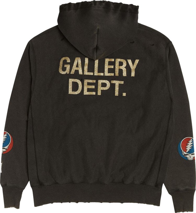 Gallery Dept Grateful Dead Hoodie Black GOAT Exclusive