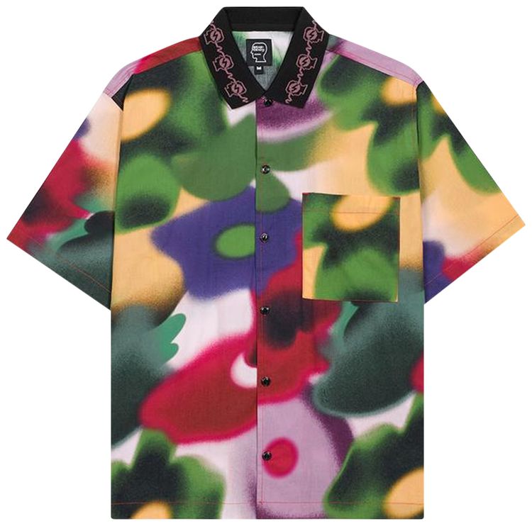 Brain Dead Floral Watercolor Button Down Yellow