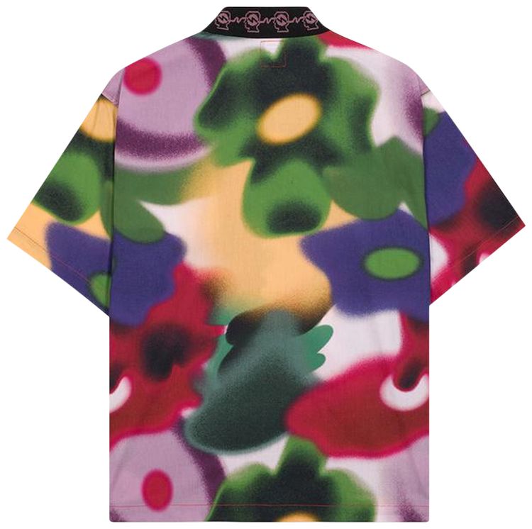 Brain Dead Floral Watercolor Button Down Yellow