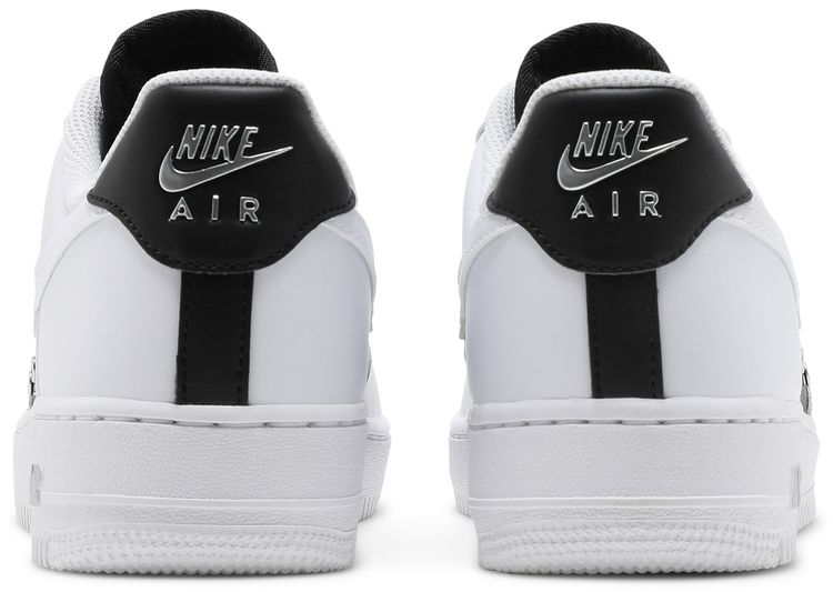 Nike Air Force 1 07 Premium Silver Chain   White