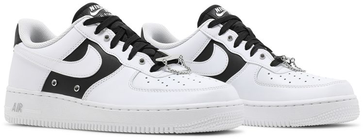 Nike Air Force 1 07 Premium Silver Chain   White