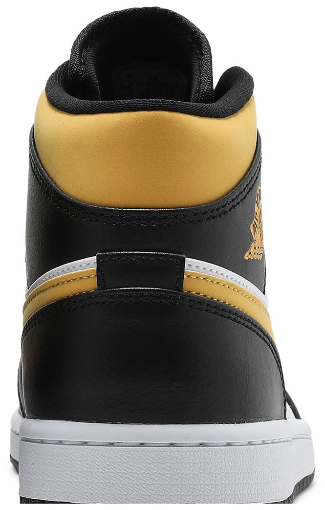 Air Jordan 1 Mid Black University Gold