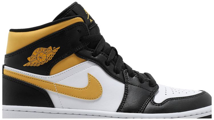 Air Jordan 1 Mid Black University Gold