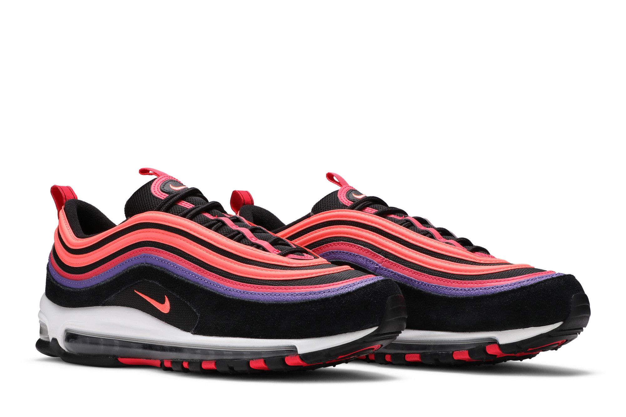 Gs air max 97 grey black and crimson hot sale
