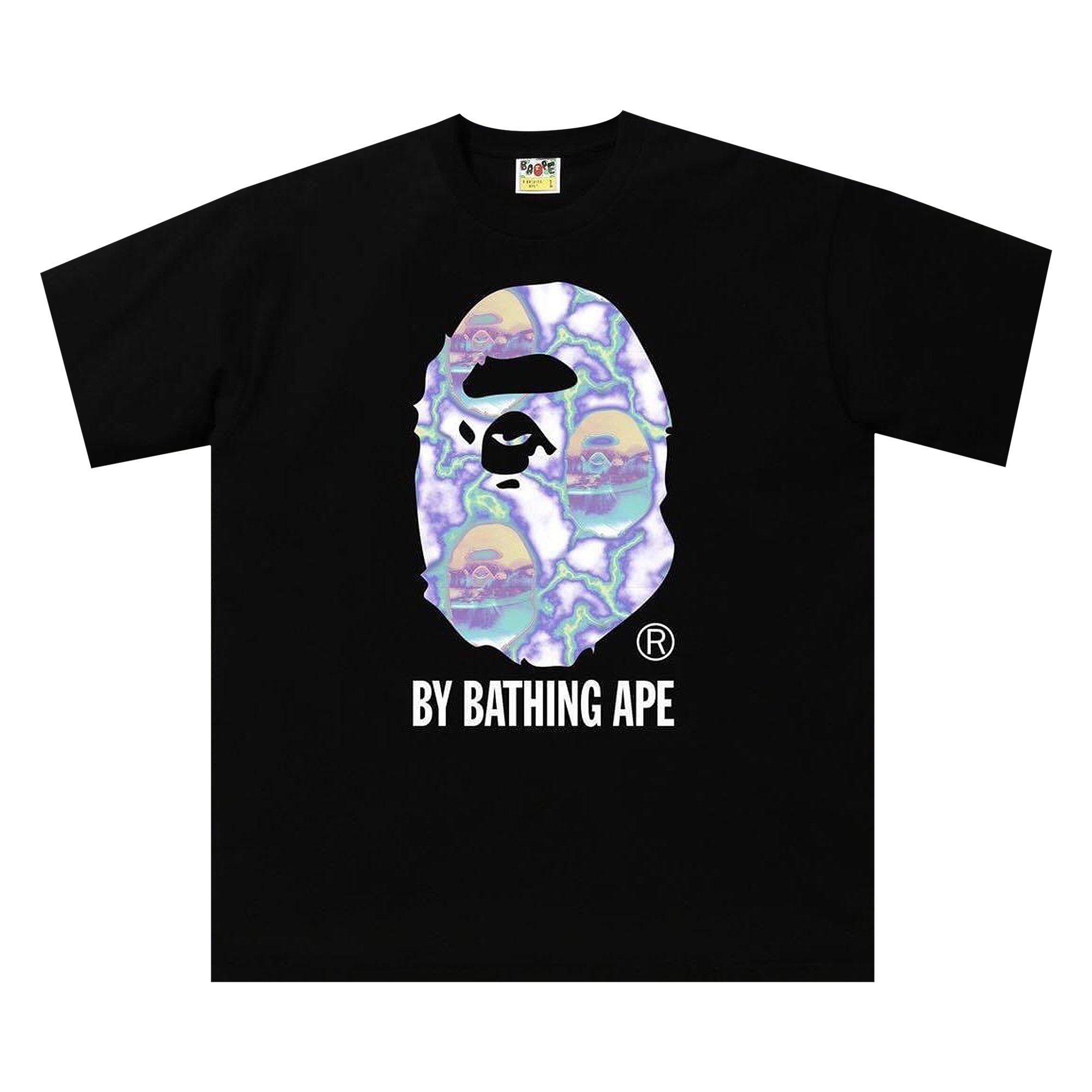 Buy BAPE Lightning By Bathing Relaxed Fit Tee 'Black/Blue' - 1G80
