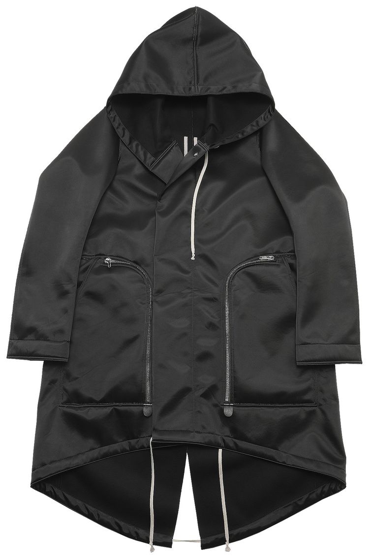 Rick Owens Bauhaus Fishtail Parka Black