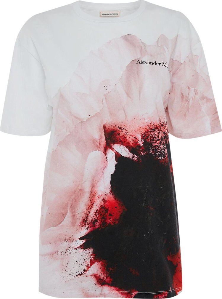 Alexander McQueen Paper Flower T-Shirt 'Rose Gold'