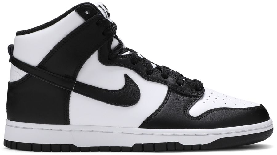 dunk high white and black