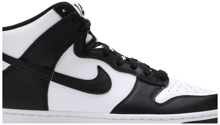 dunk white black high