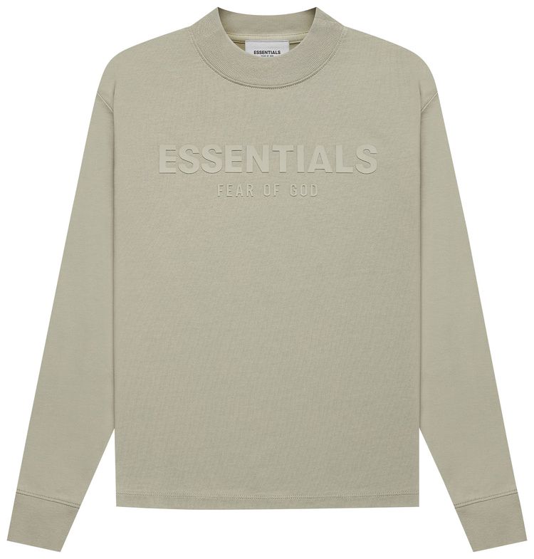 Fear of God Essentials Kids Long Sleeve Tee Pistachio