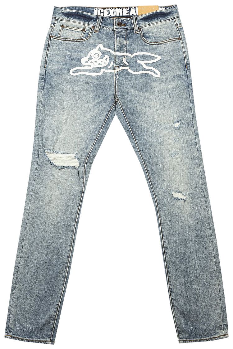 Icecream Running Dog Jeans Light Blue Jean