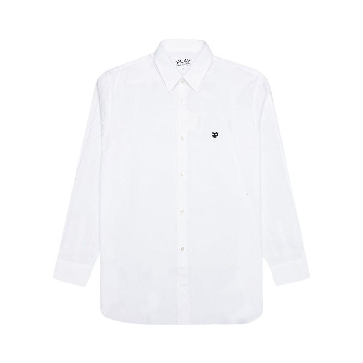 Comme des Garcons PLAY Small Heart Button Down White