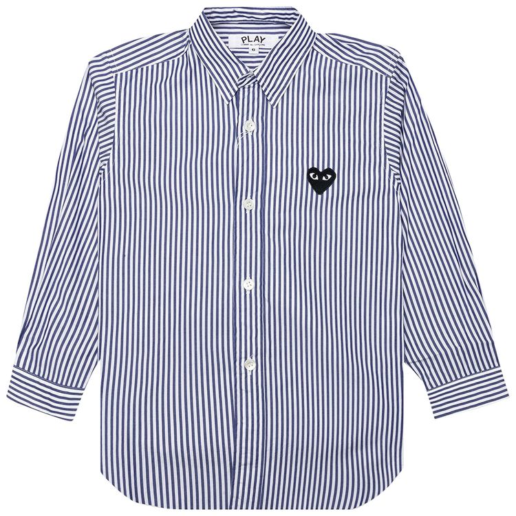 Comme des Garcons PLAY Striped Shirt WhiteBlue