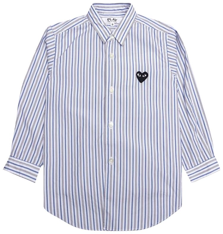 Comme des Garcons PLAY Striped Shirt BlueWhiteBlack