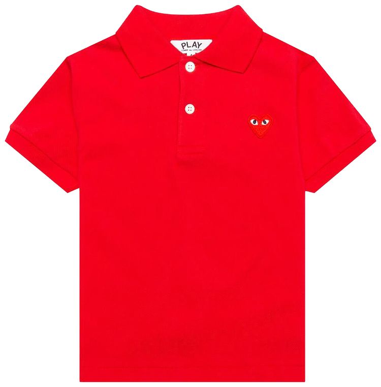 Comme des Garcons PLAY Polo Shirt Red