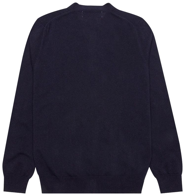 Comme des Garcons PLAY Double Heart Cardigan Navy