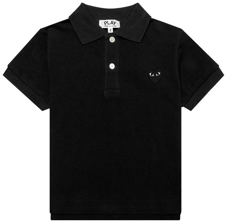 Comme des Garcons PLAY Emblem Polo Shirt Black