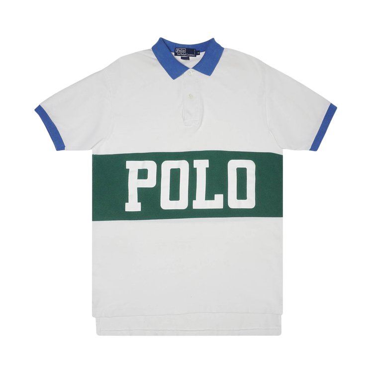 Pre-Owned Polo by Ralph Lauren Vintage Circa 1990's Tennis Shirt 'White'