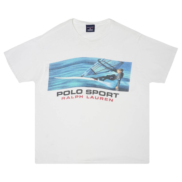 Pre-Owned Polo by Ralph Lauren Vintage Early 2000's Sport Windsurfing T-Shirt 'White'