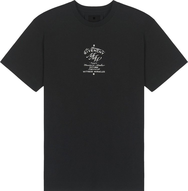 Givenchy MMW Crest Logo Tee 'Black'