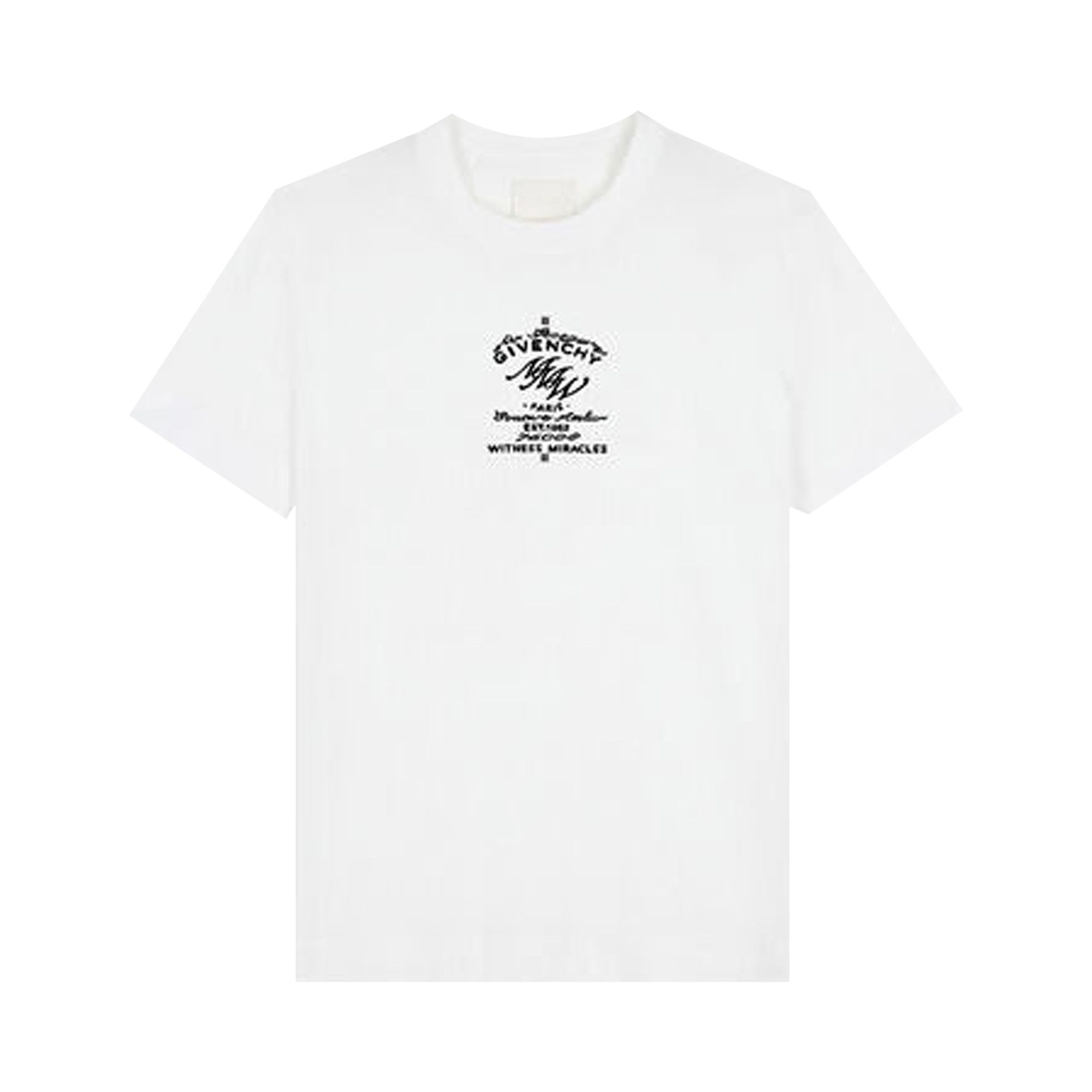 【関税込み】Givenchy ホワイト Crest Tシャツ Buy Givenchy MMW Crest Logo Tee 'White' - BM717Q3Y6B 100 | GOAT