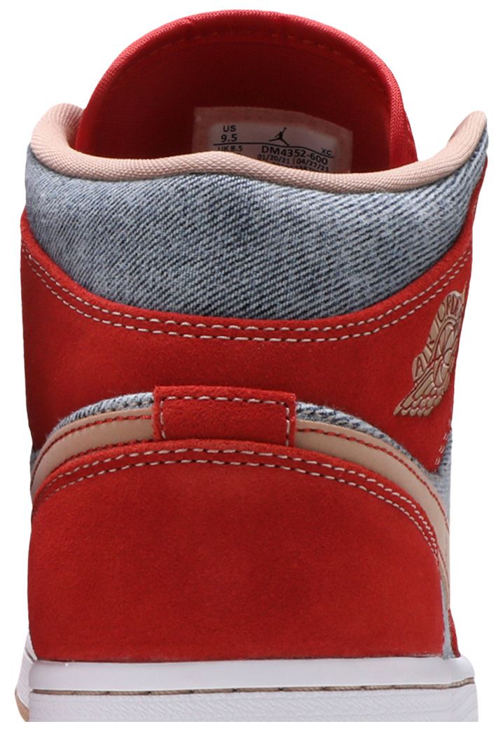 Air Jordan 1 Mid Denim Red