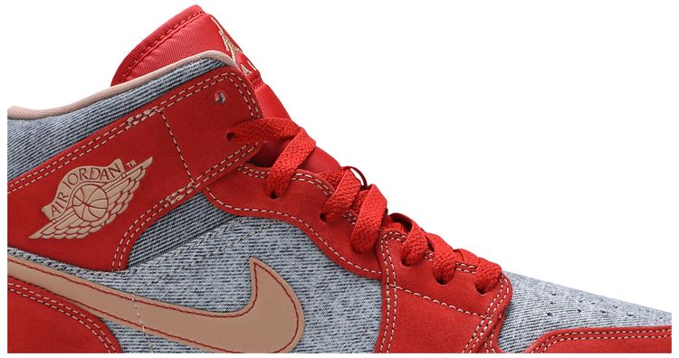 Air Jordan 1 Mid Denim Red