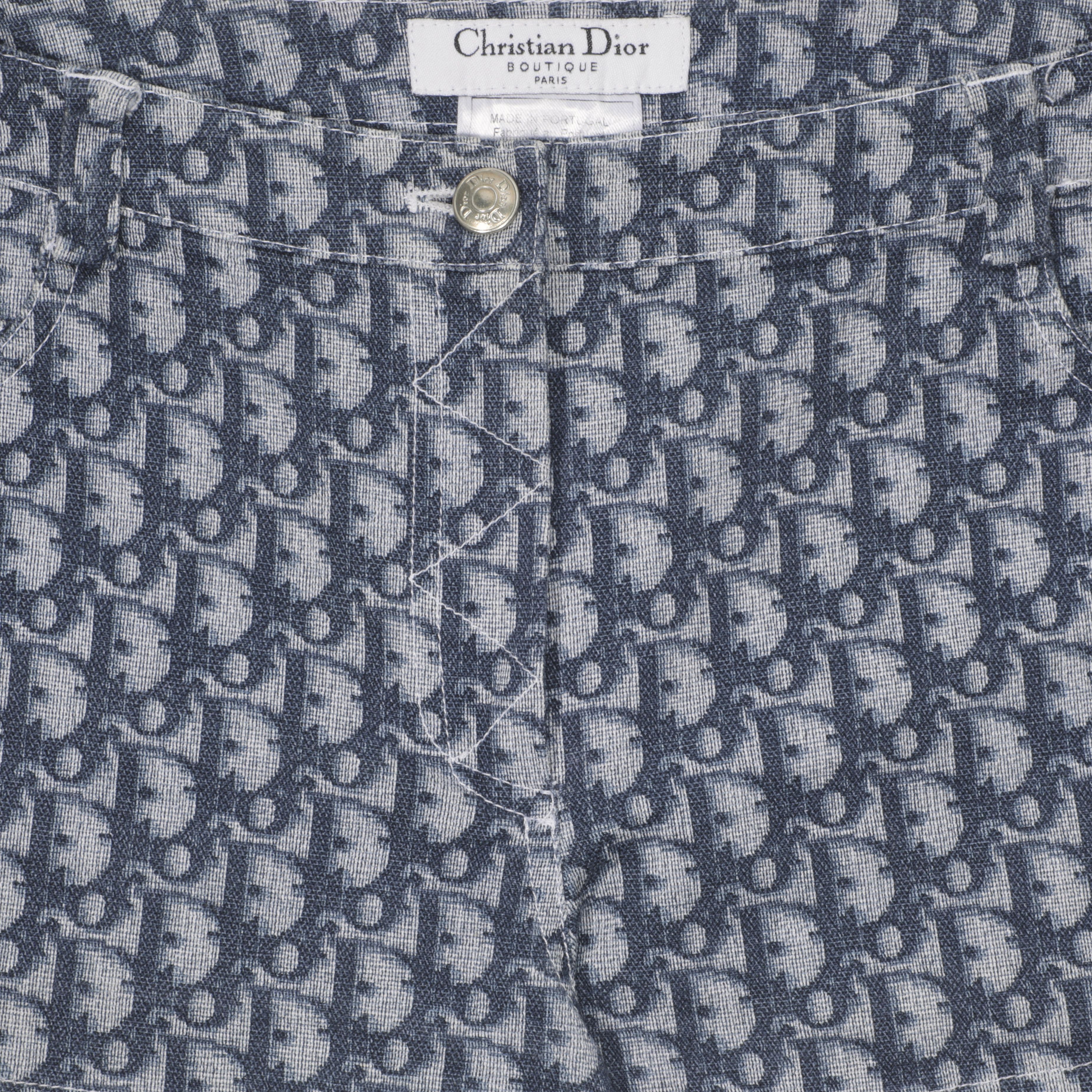 Buy Christian Dior Oblique Monogram Trotter Shorts Blue 3E12044530 GOAT