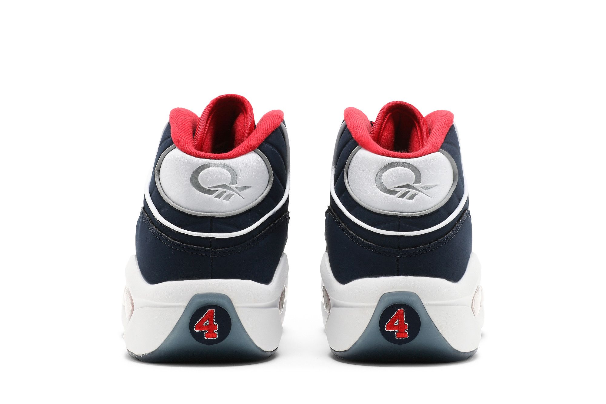 Reebok Question Mid USAホワイト/ネイビー/レッド Reebok Question Mid Big Kids' Shoes White/Red/Navy