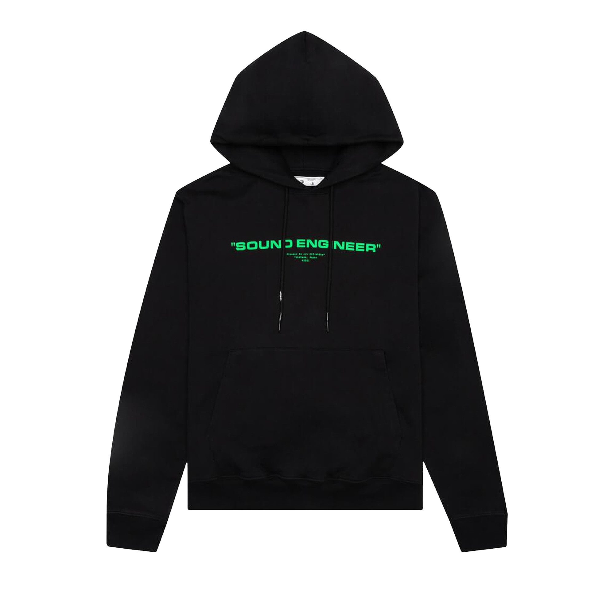 Buy Off White x Pioneer SE Console Hoodie Black Brilliant Green OMBB034G21FLE0011059 GOAT