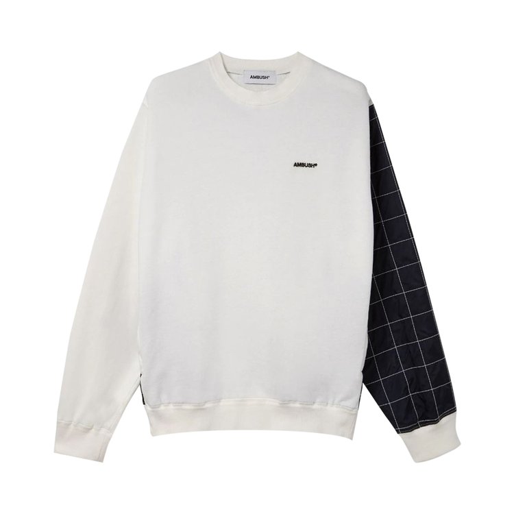 Ambush Mix Quilted Fleece Sweatshirt 'Off White'