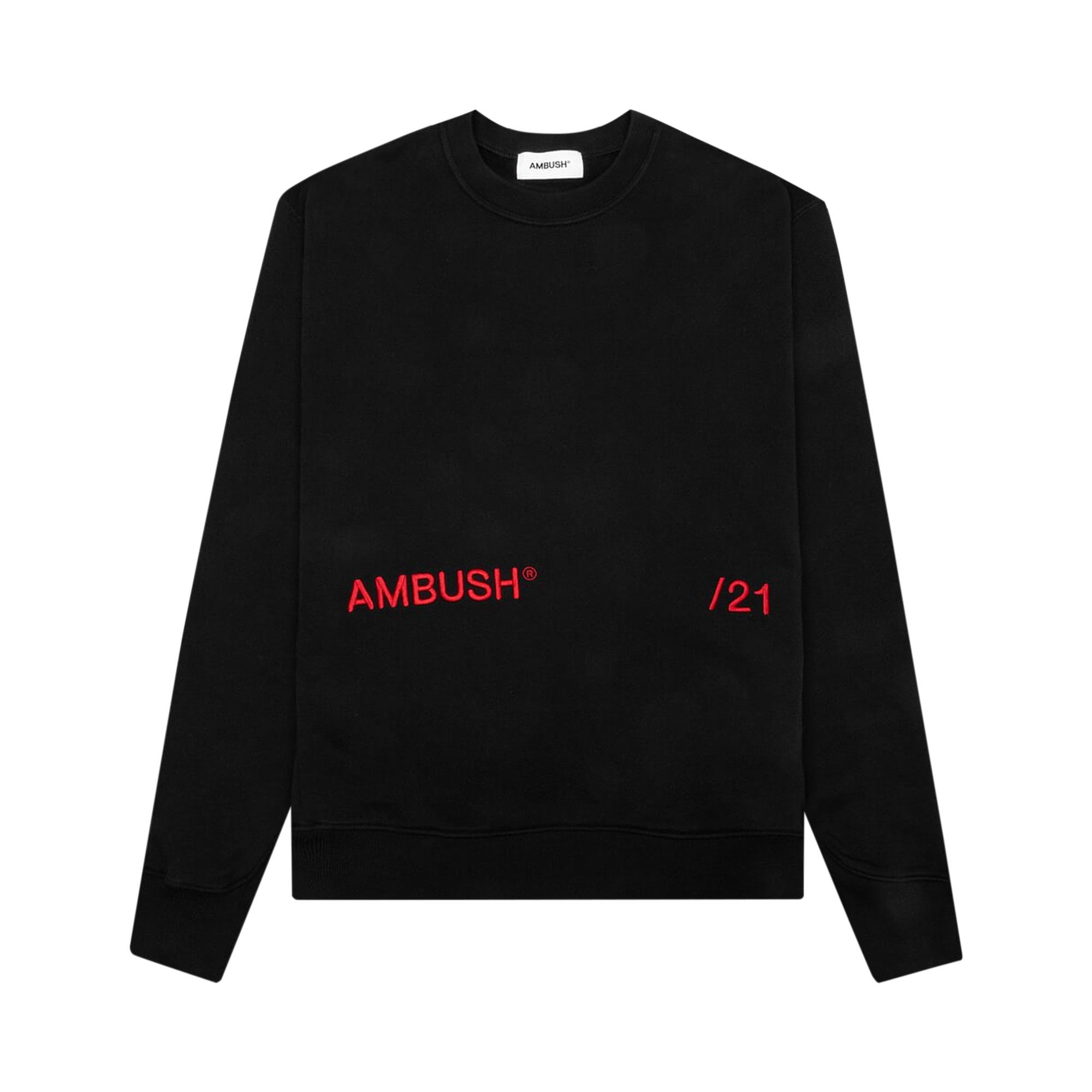 Buy Ambush Crewneck Inserts Sweatshirt 'Black/Red