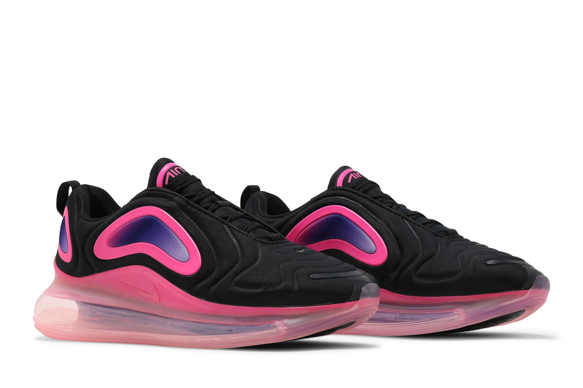 Black and pink air max 720 sneakers 2025