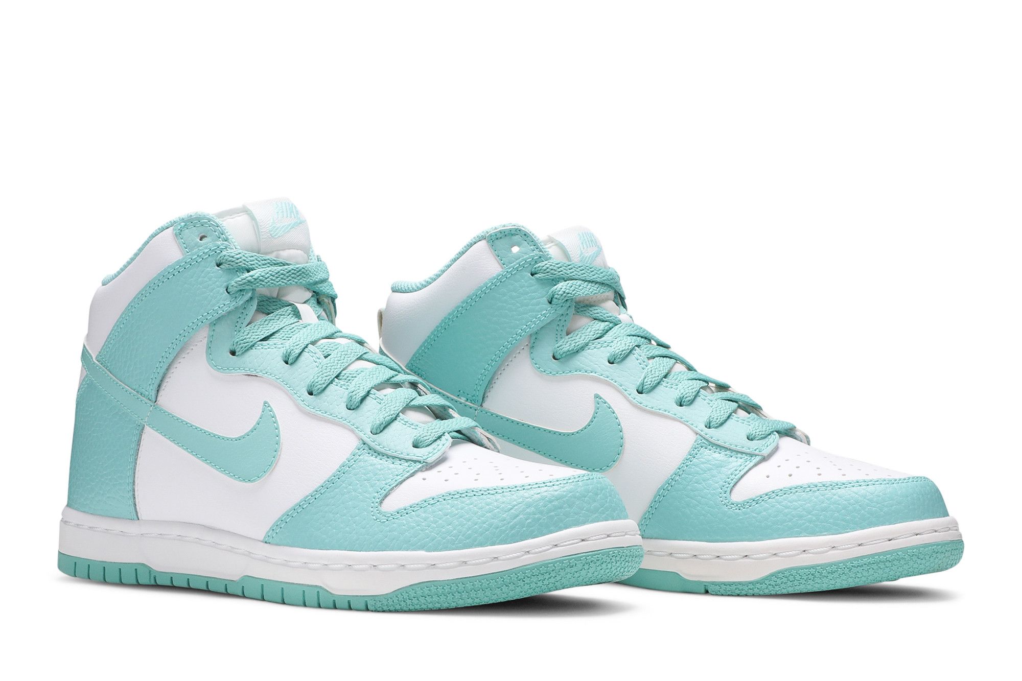 Green and white nike high tops cheap