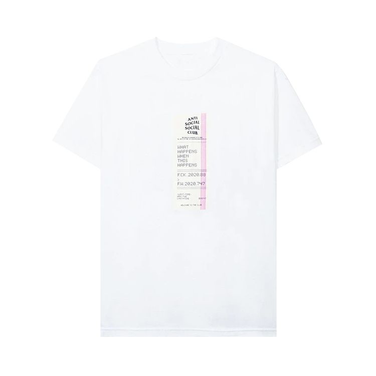 Anti Social Social Club Read Receipts Tee White