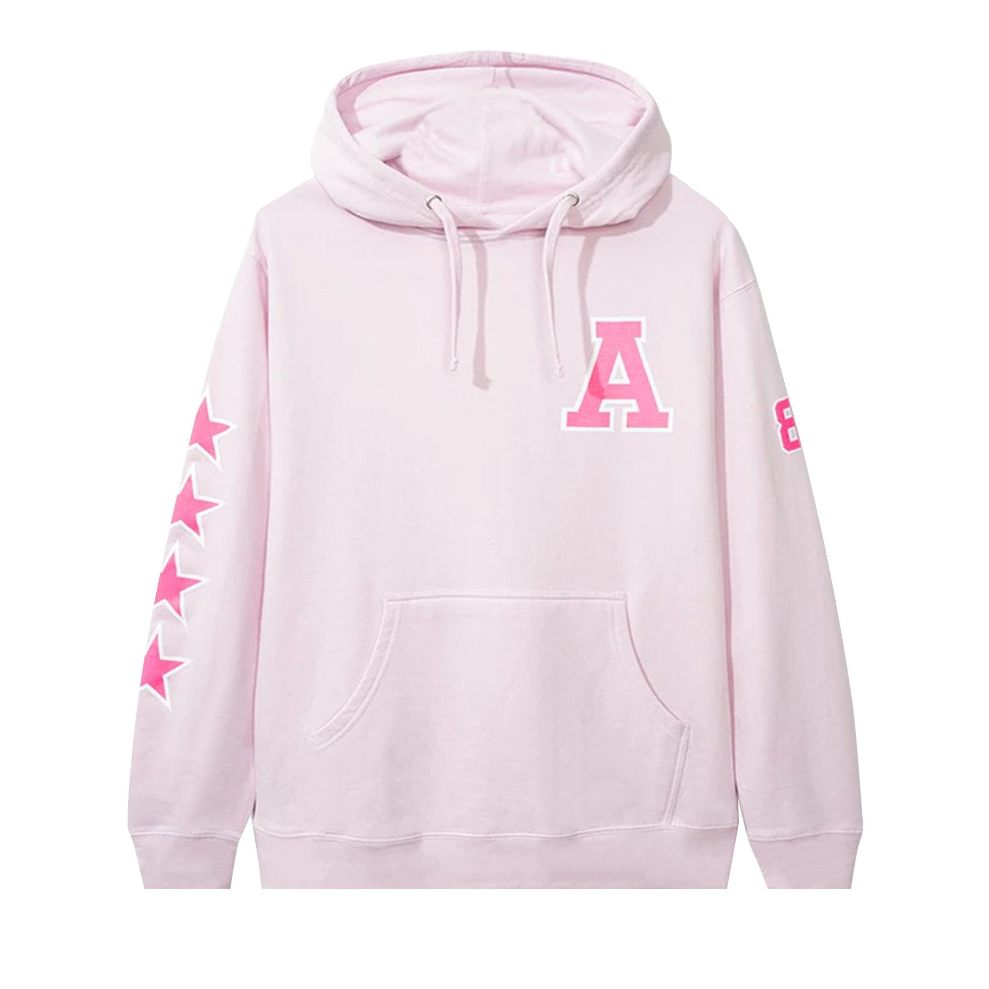 anti social social club pink hoodie