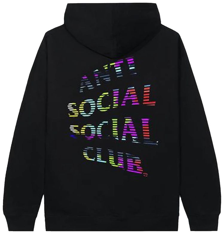 Anti Social Social Club Fuzzy Connection Hoodie Black