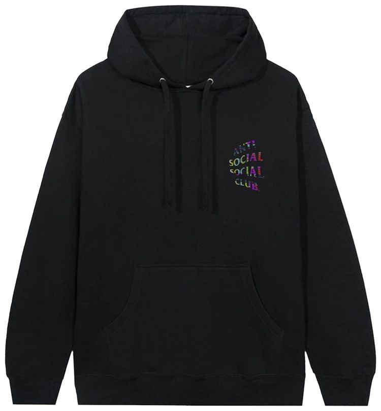 Anti Social Social Club Fuzzy Connection Hoodie Black