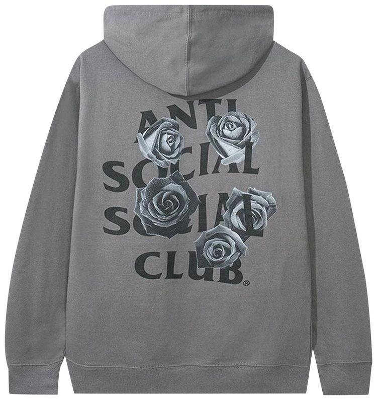 Anti Social Social Club Bat Emoji Hoodie Charcoal
