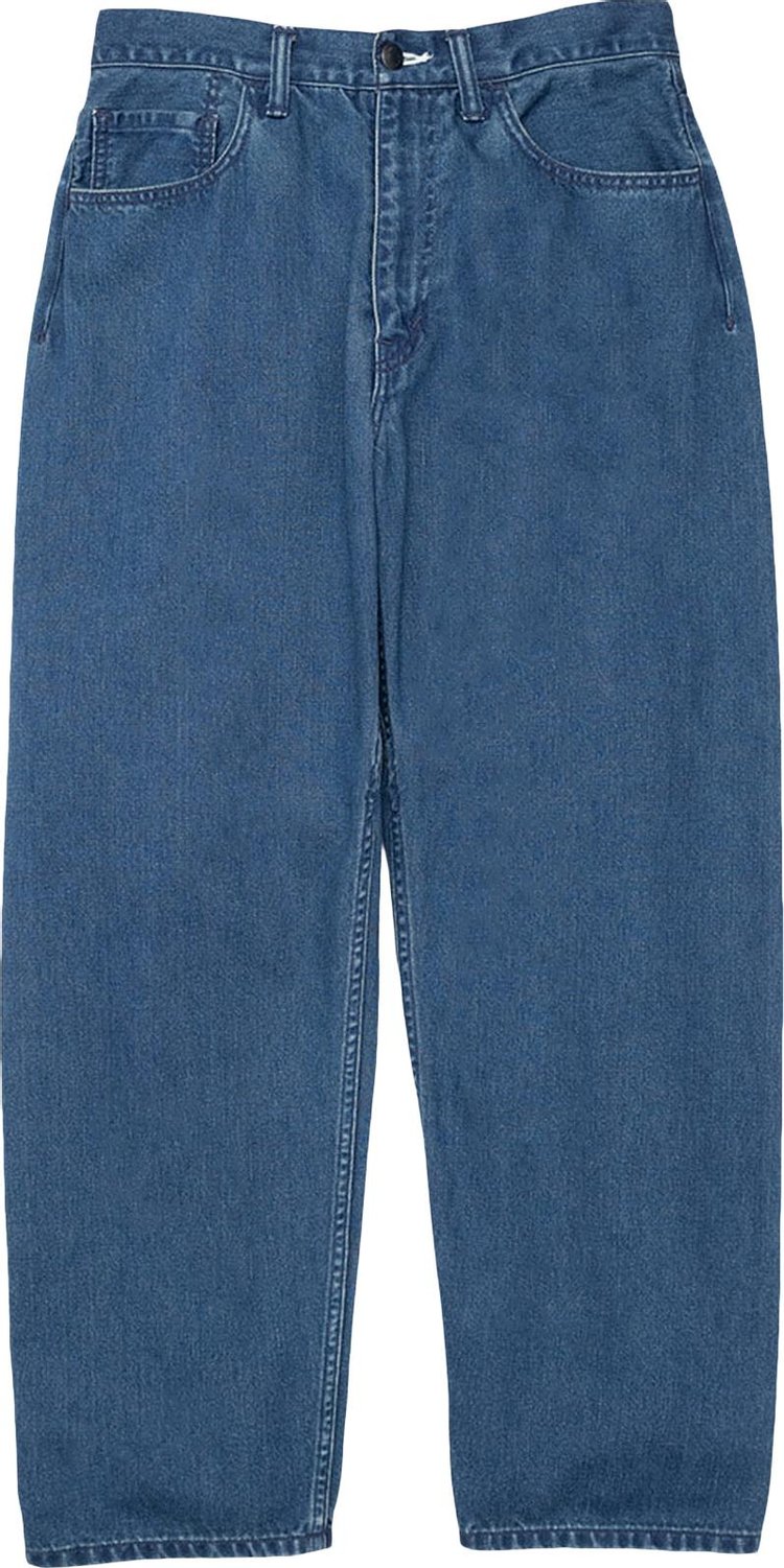 Buy nanamica 5 Pockets Pants 'Indigo Bleach' - SUCF914 INDI | GOAT