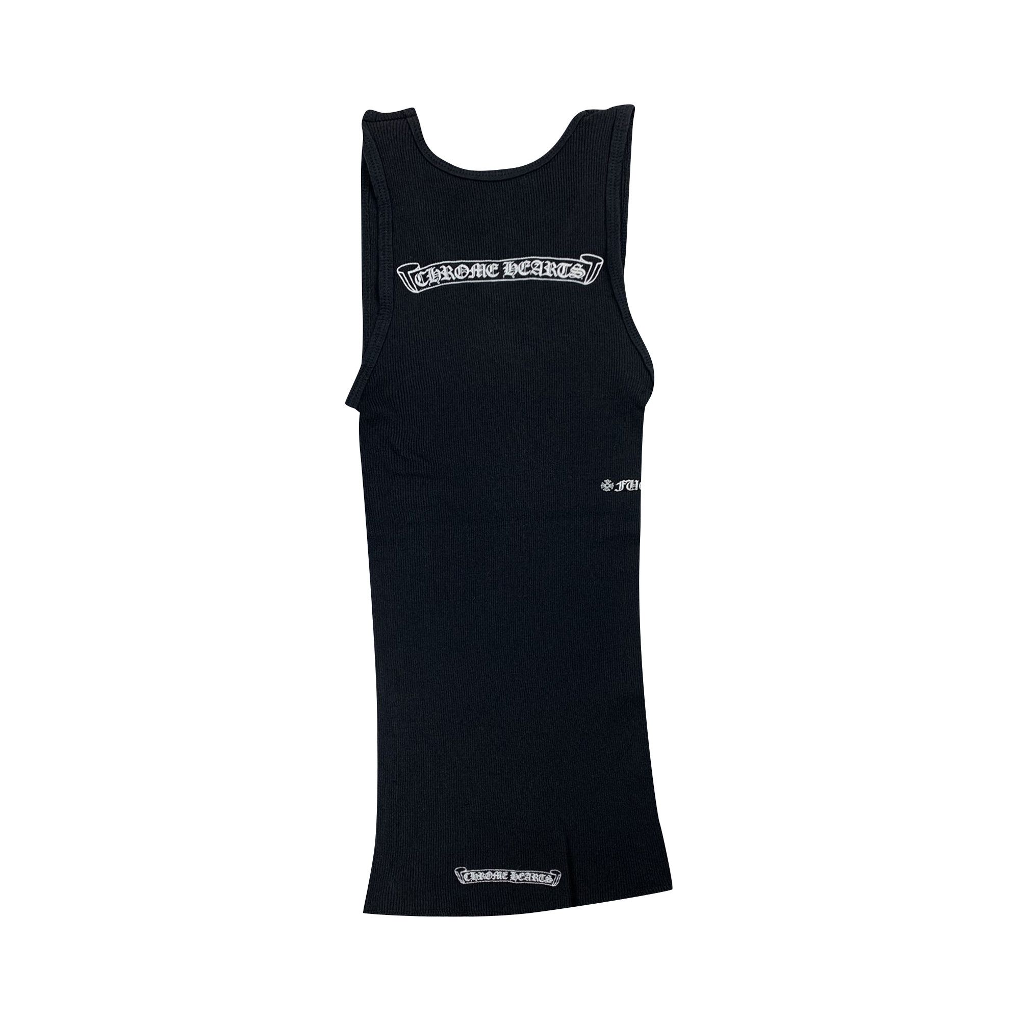 Buy Chrome Hearts Script Logo Tank Top 'Black' - 1383