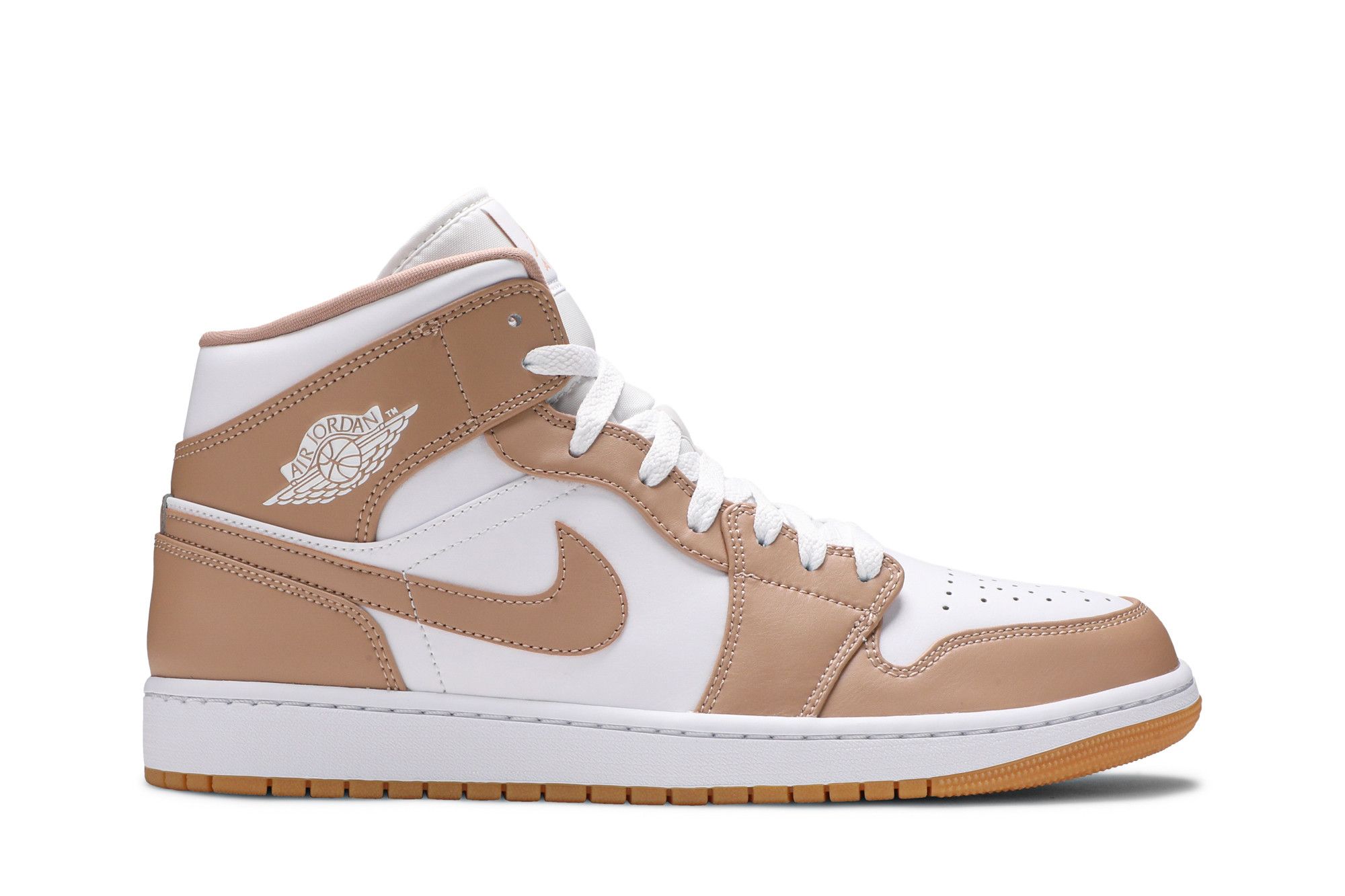 brown and beige jordans