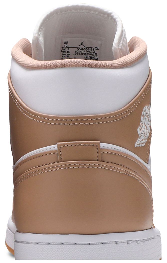 Air Jordan 1 Mid Tan Gum