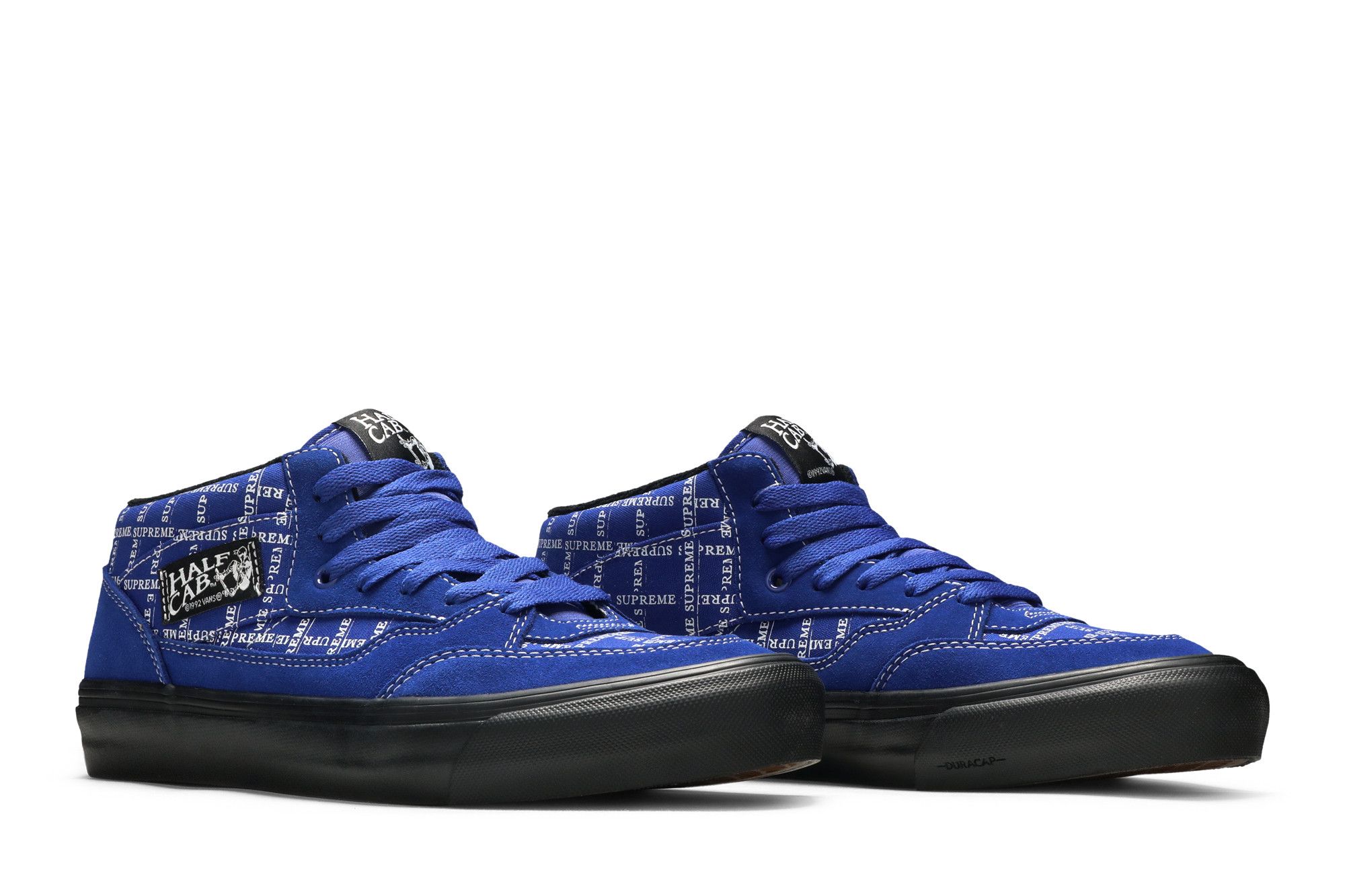 Buy Supreme x Vans Half Cab Pro '92 'Logo Pattern - Royal Blue