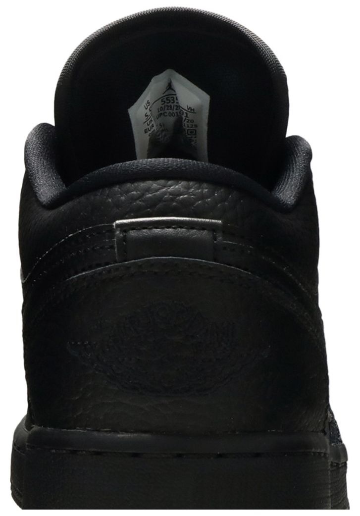 Air Jordan 1 Low GS Triple Black 2020