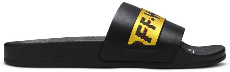 Off White Industrial Sliders Black Yellow