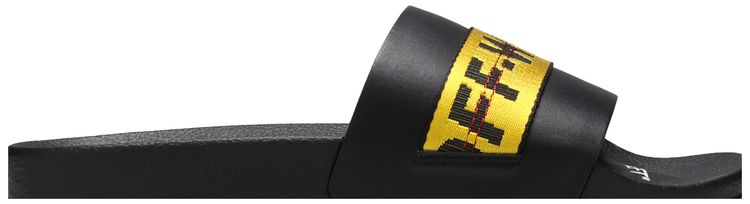 Off White Industrial Sliders Black Yellow