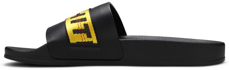 Off White Industrial Sliders Black Yellow