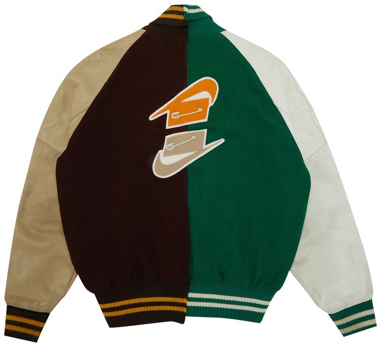 Vintage Nike Custom Lettermans Jacket Multicolor