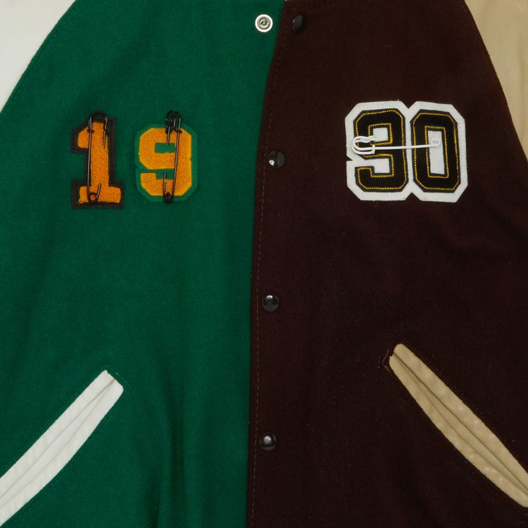 Vintage Nike Custom Lettermans Jacket Multicolor